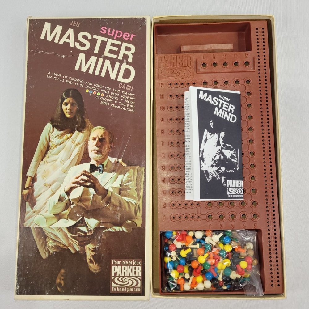 Super Mastermind Vintage 1975 Strategy Game by Parker Brothers
